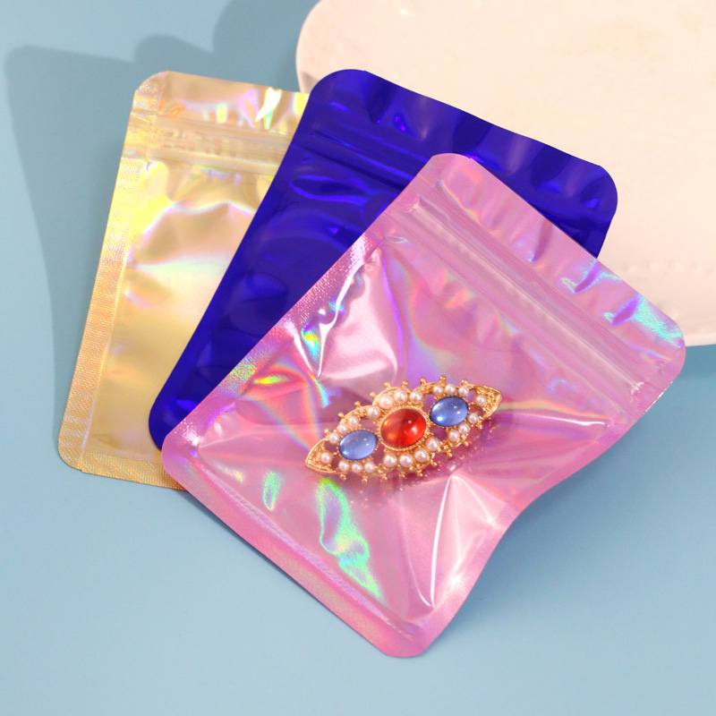 Stylish and Modern Transparent Holographic Bags for Unique Packaging