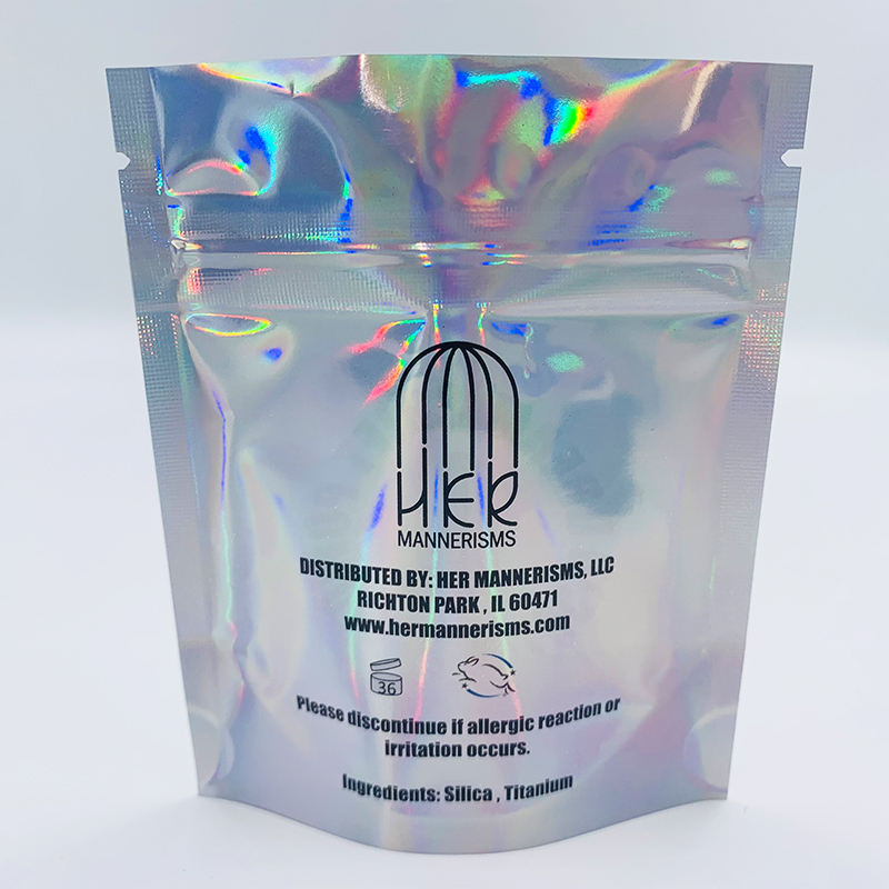 Durable and Stylish Holographic Ziplock Bags for Secure Packaging